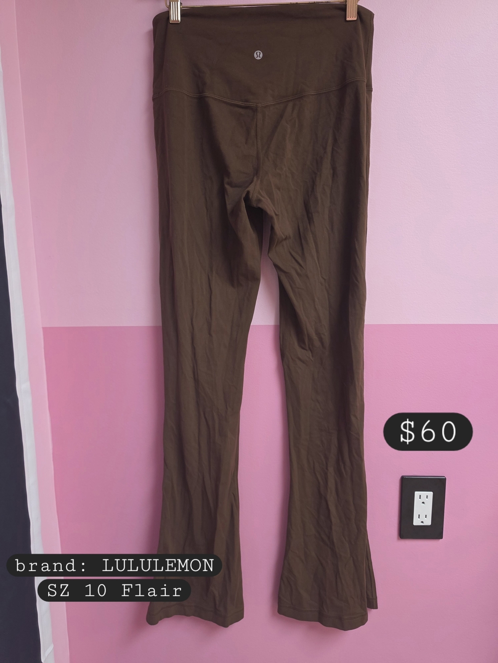 lululemon athletica Brown Boot Cut Flare Leggings